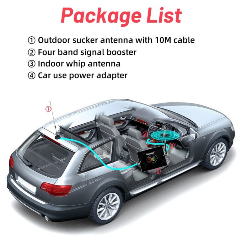 Lintratek uso do carro amplificador celular 5band b20 b3 b8 gsm cdma utms lte impulsionador de sinal 2g 3g 4g 700 800 2600 kit antena repetidor - Image 5