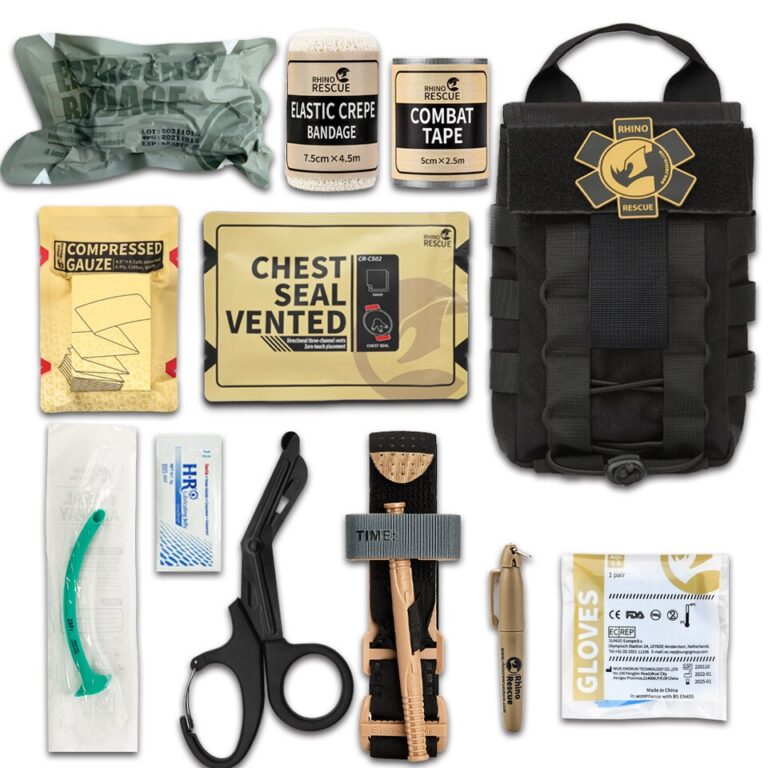 Rinoceronte resgate 001m ifak bolsa médica kit de primeiros socorros trauma sobrevivência ao ar livre emergência equipamento tático engrenagem molle para acampamento - Image 3