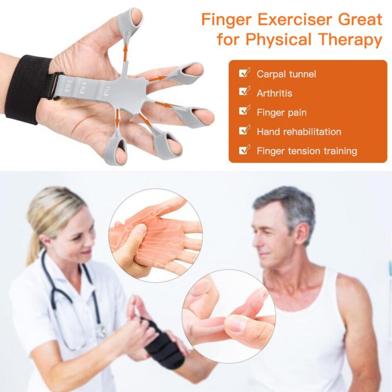 Pinça de dedo exercitador de dedo guitarra exercitador de dedo 6 níveis resistentes recuperação ferramentas físicas fortalecedor de mão para paciente - Image 3