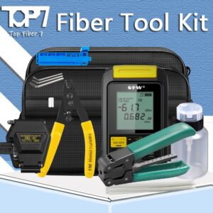 Kit de ferramentas de fibra óptica com cutelo de fibra SKL-6C-70 + 10dbm 3 em 1 mini medidor de potência óptica 1mw localizador visual de falhas