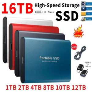 Portátil ssd 1tb/2tb de alta capacidade usb/tipo-c interface mini disco rígido externo de alta velocidade para laptops/desktop/telefones