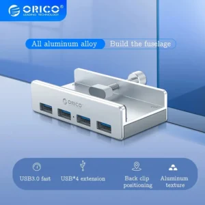 ORICO MH4PU 4 USB 3.0 HUB com fonte de alimentação Expansão super alta velocidade 5GBPS transmissão de dados adequada para acessórios de laptop