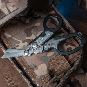 Rhino Rescue MULTIFUNCIONAL Tesoura Médica de Emergência Trauma Tesoura de Combate Ferida Leatherman Raptor