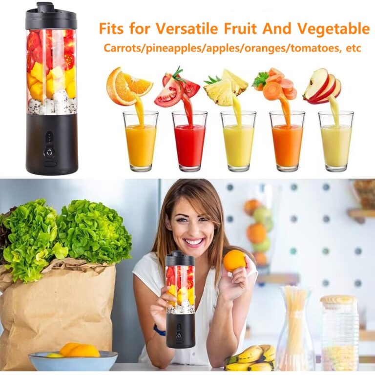 Mini liquidificador portátil elétrico espremedor de frutas smoothie laranja suco fresco liquidificador multifuncional recarregável portátil garrafa misturador - Image 8