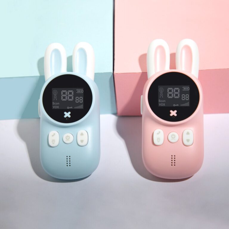 2 pçs crianças walkie talkie mini chamada de telefone crianças dos desenhos animados walkie brinquedos 3km alcance rádio uhf interfone meninos meninas presentes - Image 6