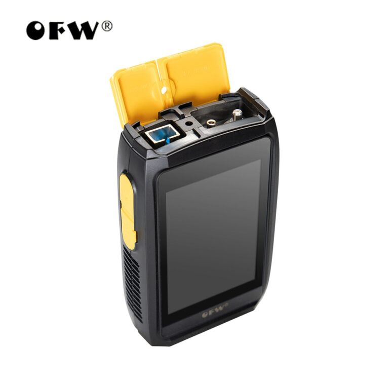 Ofw mini otdr refletor óptico otdr fibra ativa testador ao vivo 1550nm 20db refletômetro óptico tela de toque opm vfl iola - Image 11