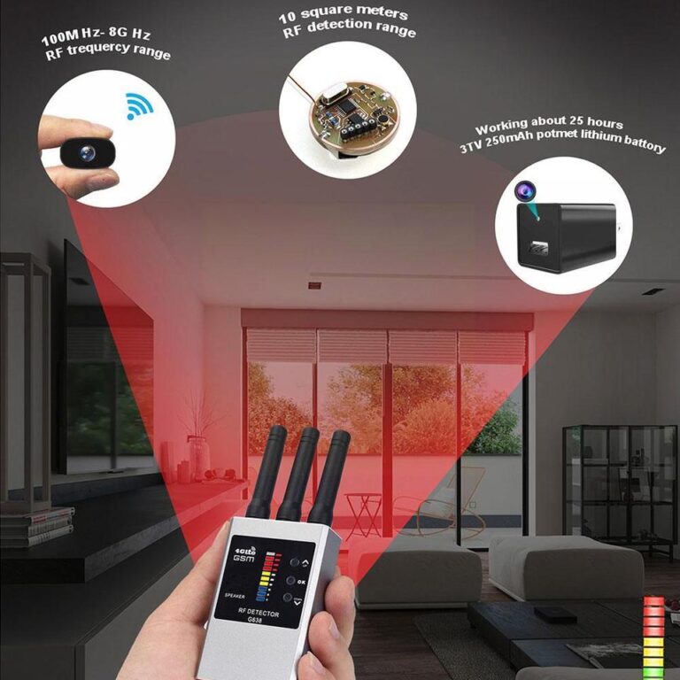 Mais novo anti portátil pinhole lente escondida detectar gadget para rastreador gps localizador de câmera escondida espionagem devi c0v6 - Image 3