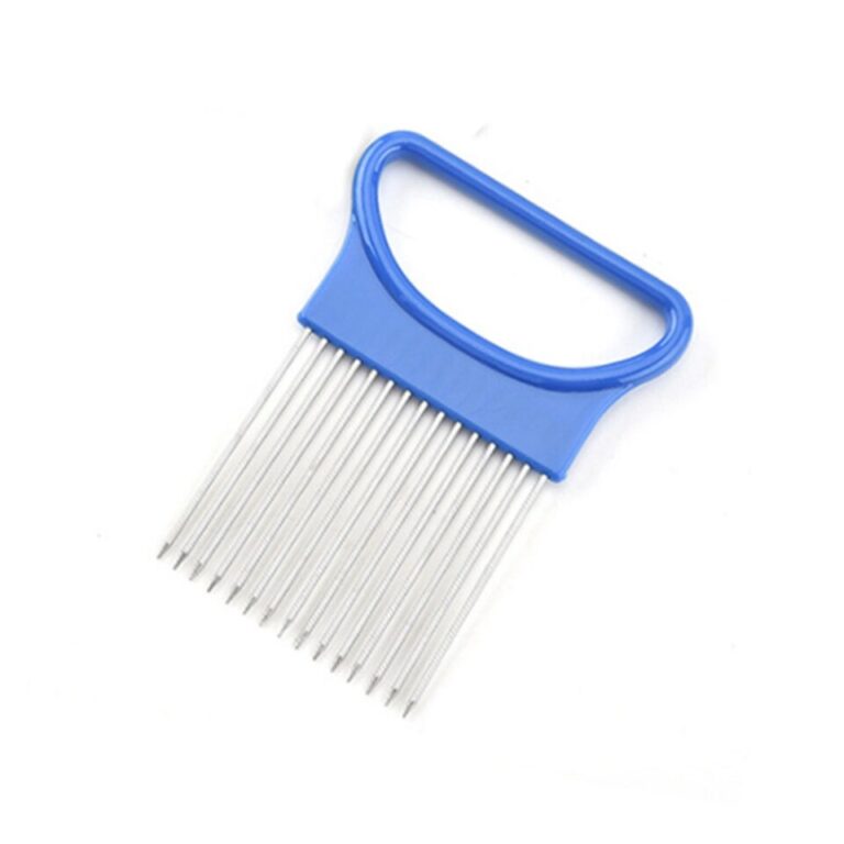 Agulha de cebola em aço inoxidável, garfo, legumes, fatiador de frutas, cortador de tomate, faca de corte segura, acessórios de cozinha, utensílios - Image 3