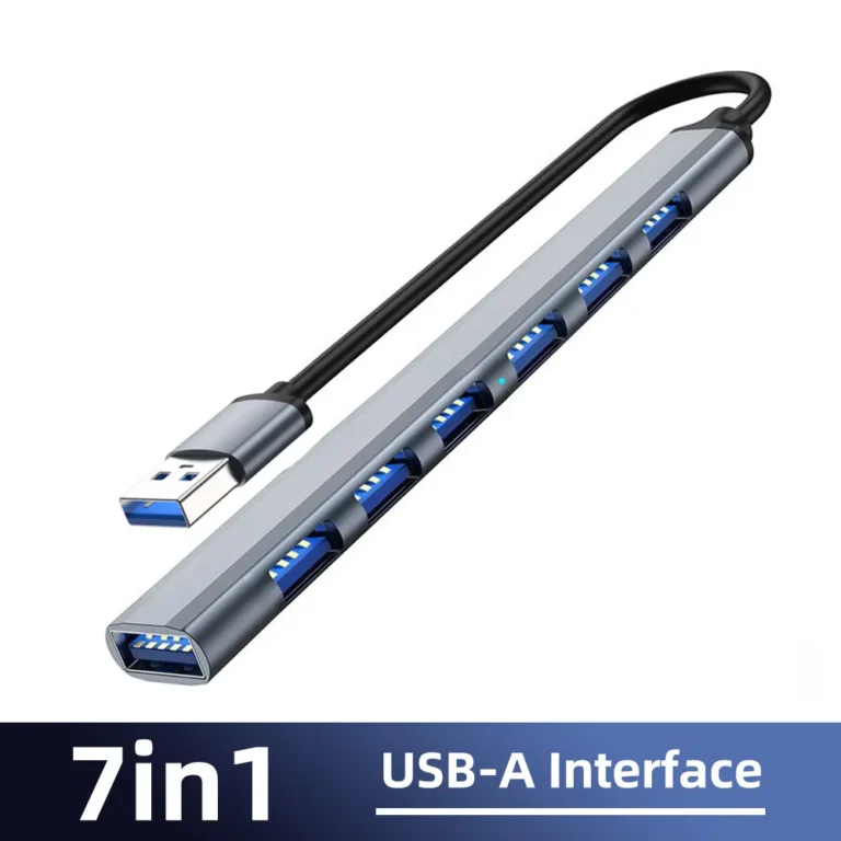 7 em 1 USB C HUB 3.0 Type C 4/7 Port Multi Splitter Adaptador OTG Adaptador de alimentação USB para Macbook Pro 13 15 Air Mi Pro PC Laptop - Image 9