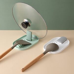 Suporte de colher de plástico ferramentas de cozinha cozinha colher utensílio resistente ao calor prateleiras de armazenamento acessórios de cozinha