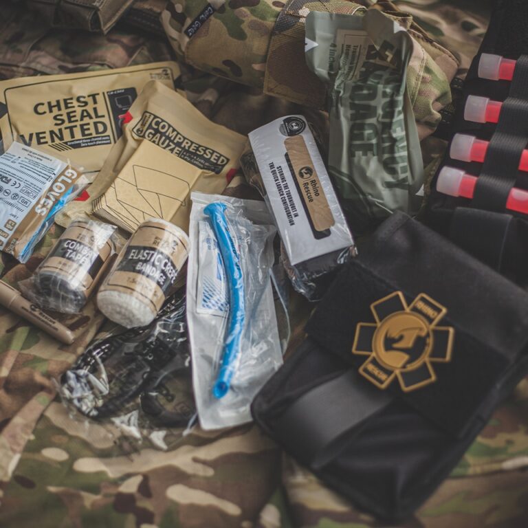 Rinoceronte resgate 001m ifak bolsa médica kit de primeiros socorros trauma sobrevivência ao ar livre emergência equipamento tático engrenagem molle para acampamento - Image 6