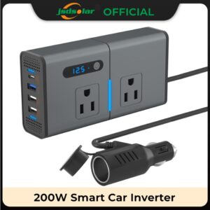 Novo inversor de potência do carro dc 12v para ac 220v 200w conversor automático tipo-c qc3.0 usb carregador de carregamento rápido adaptador de energia do inversor do carro