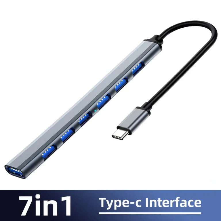 7 em 1 USB C HUB 3.0 Type C 4/7 Port Multi Splitter Adaptador OTG Adaptador de alimentação USB para Macbook Pro 13 15 Air Mi Pro PC Laptop - Image 10