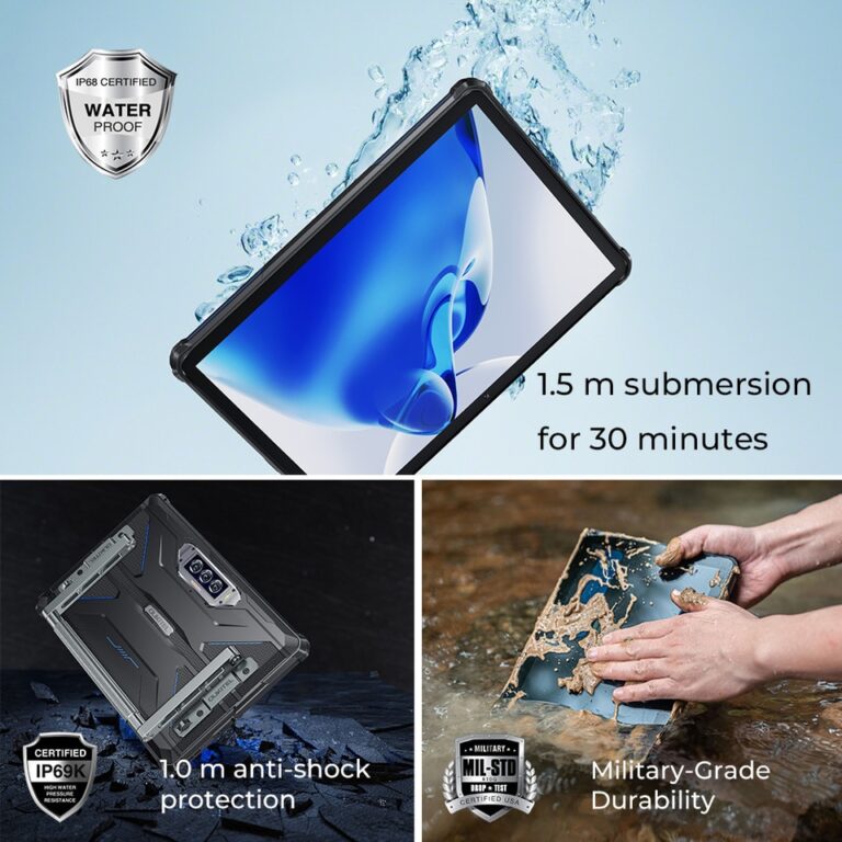 [Estreia mundial] Oukitel RT7 TITAN 5G Tablet robusto 10,1 "FHD + 32000mAh 12GB + 256GB Android 13 Tablet 48MP + 20MP Tablets PC - Image 3
