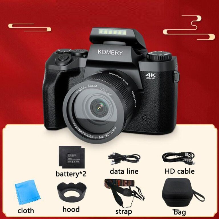 Câmera digital com foco automático, 64mp, slr, dslr, para fotografia, 4k, 60fps, vlog, filmadora 4.0 com tela sensível ao toque, youtube, transmissão ao vivo, webcam - Image 2